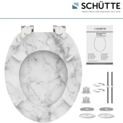 MDF WC-Sitz MARMOR STONE