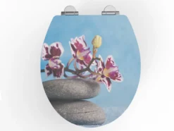 MDF WC-Sitz PET Orchidee