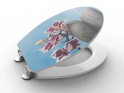 MDF WC-Sitz PET Orchidee