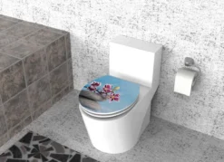 MDF WC-Sitz PET Orchidee