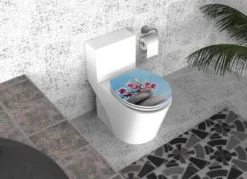 MDF WC-Sitz PET Orchidee