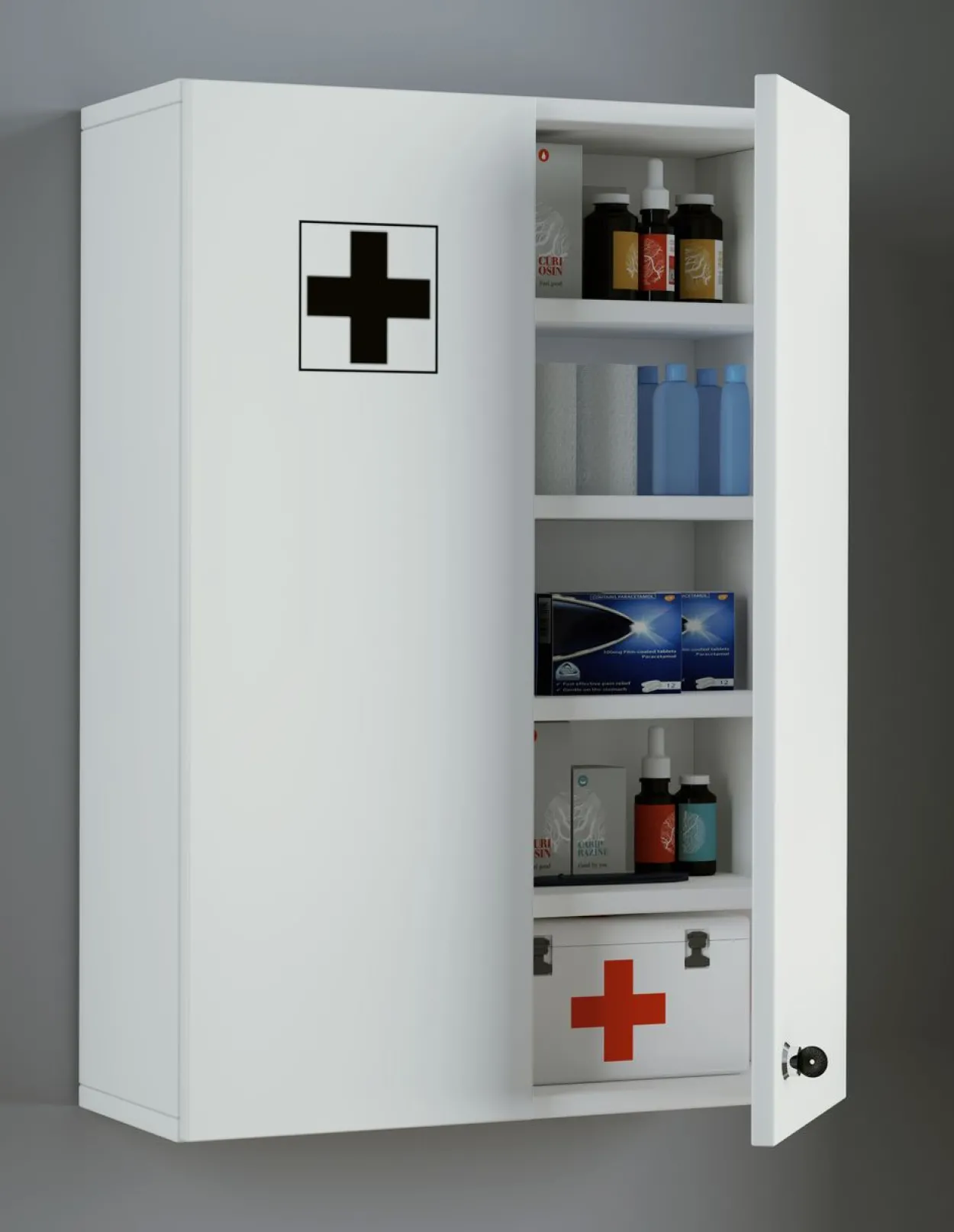 Medizinschrank "Medasa XL" Weiß
