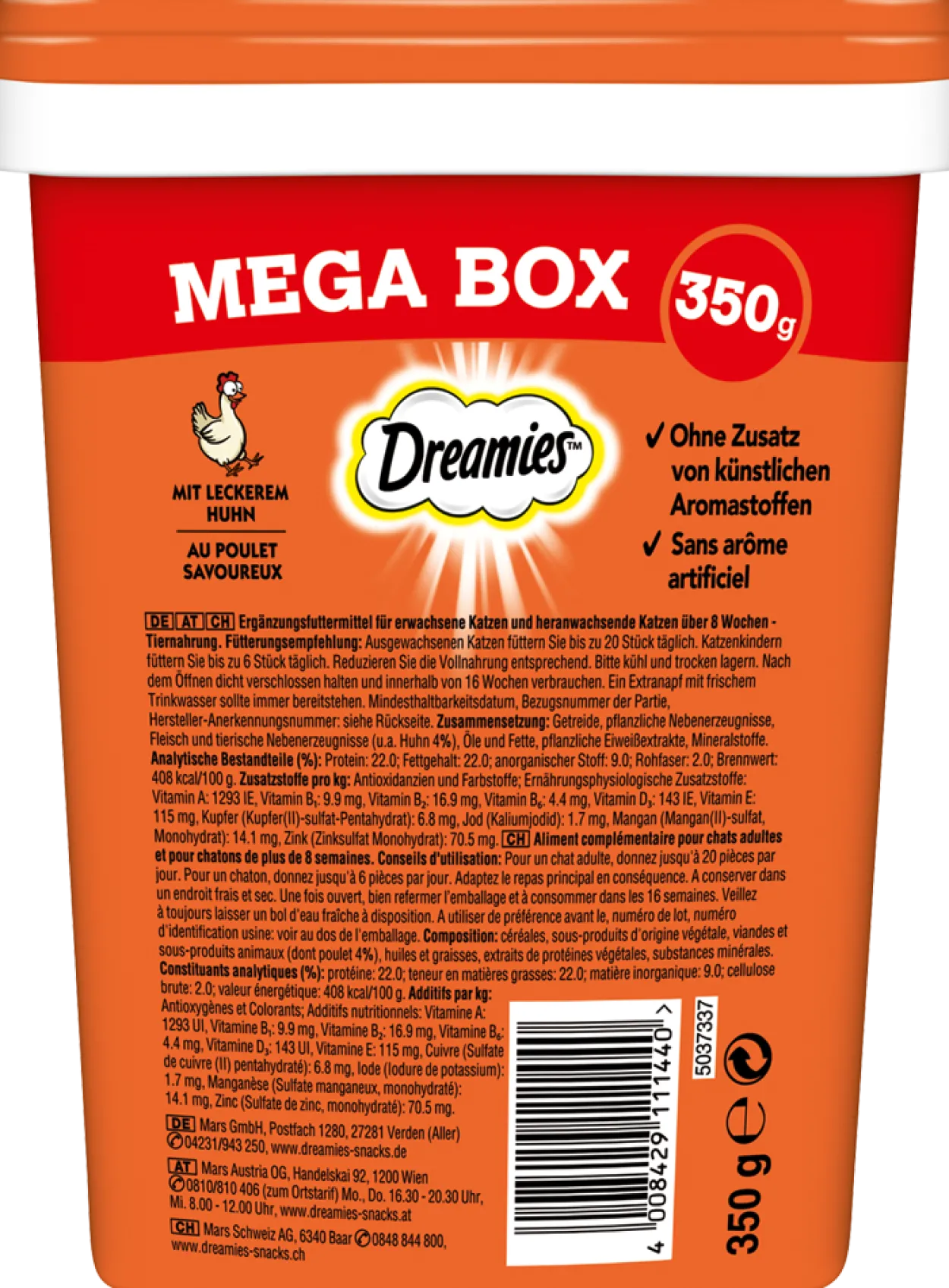 Mega Box mit Huhn 350g