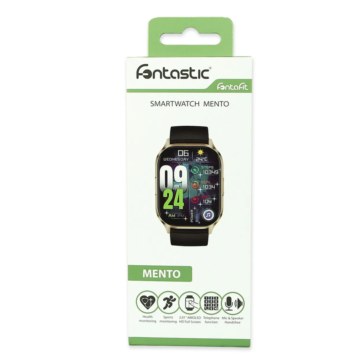 Mento AMOLED Smartwatch mit 2.01“ Display gold