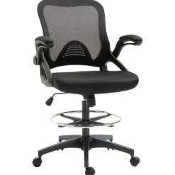 Mesh Ergonomischer Bürostuhl mit Rollen drehbar, schwarz