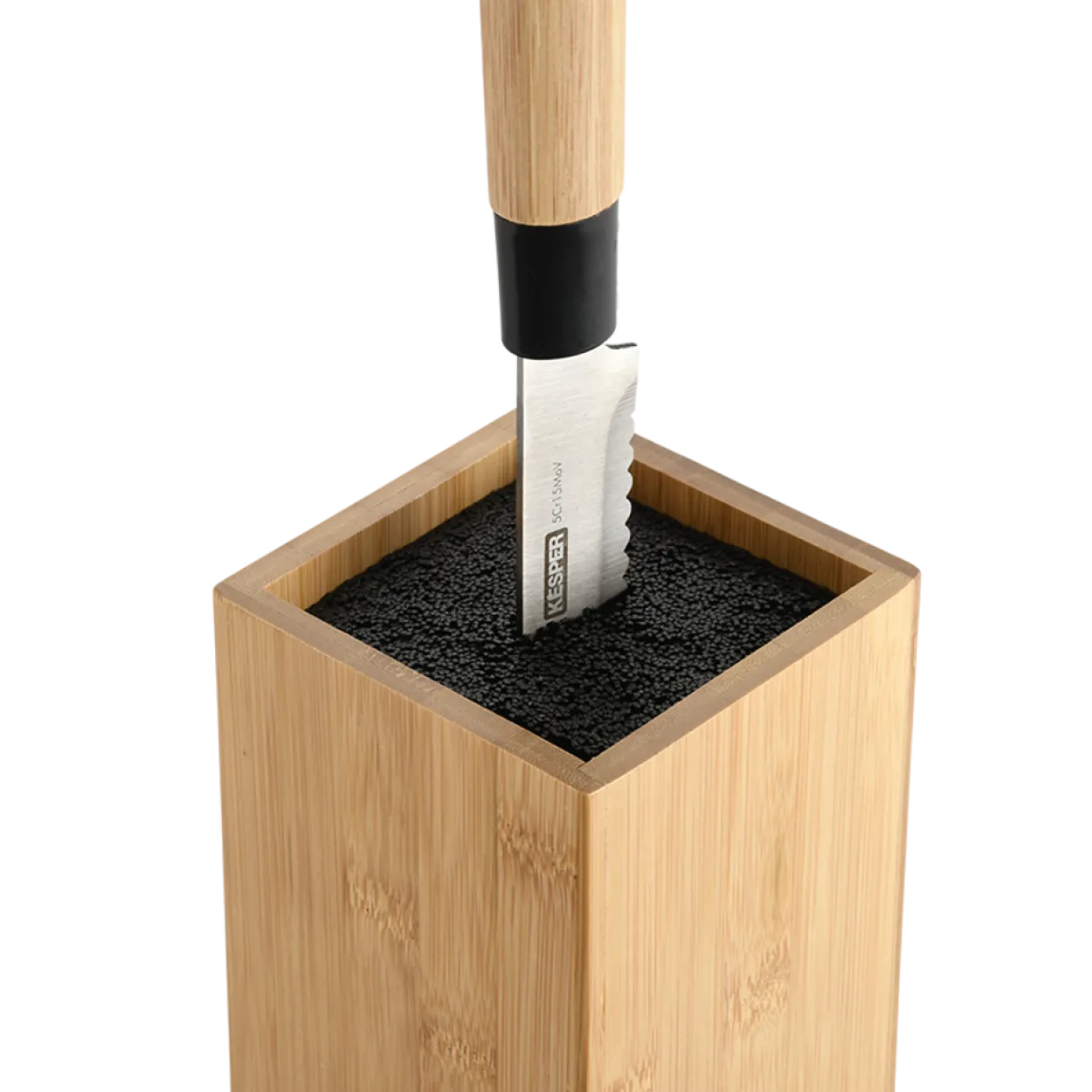 Messerblock, beere, K-Stoffborsten,