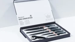 Messerset Carbon Design 5 Messer im Set inkl. gratis Schäler