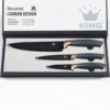 Messerset Carbon Design 3 Messer im Geschenkkarton
