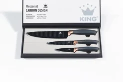 Messerset Carbon Design 3 Messer im Geschenkkarton