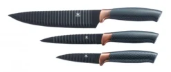 Messerset Carbon Design 3 Messer im Geschenkkarton