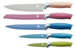 Messerset Metallic Design 5 Messer im Geschenkkarton