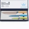 Messerset Metallic Design 3 Messer im Geschenkkarton