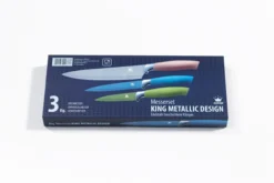 Messerset Metallic Design 3 Messer im Geschenkkarton