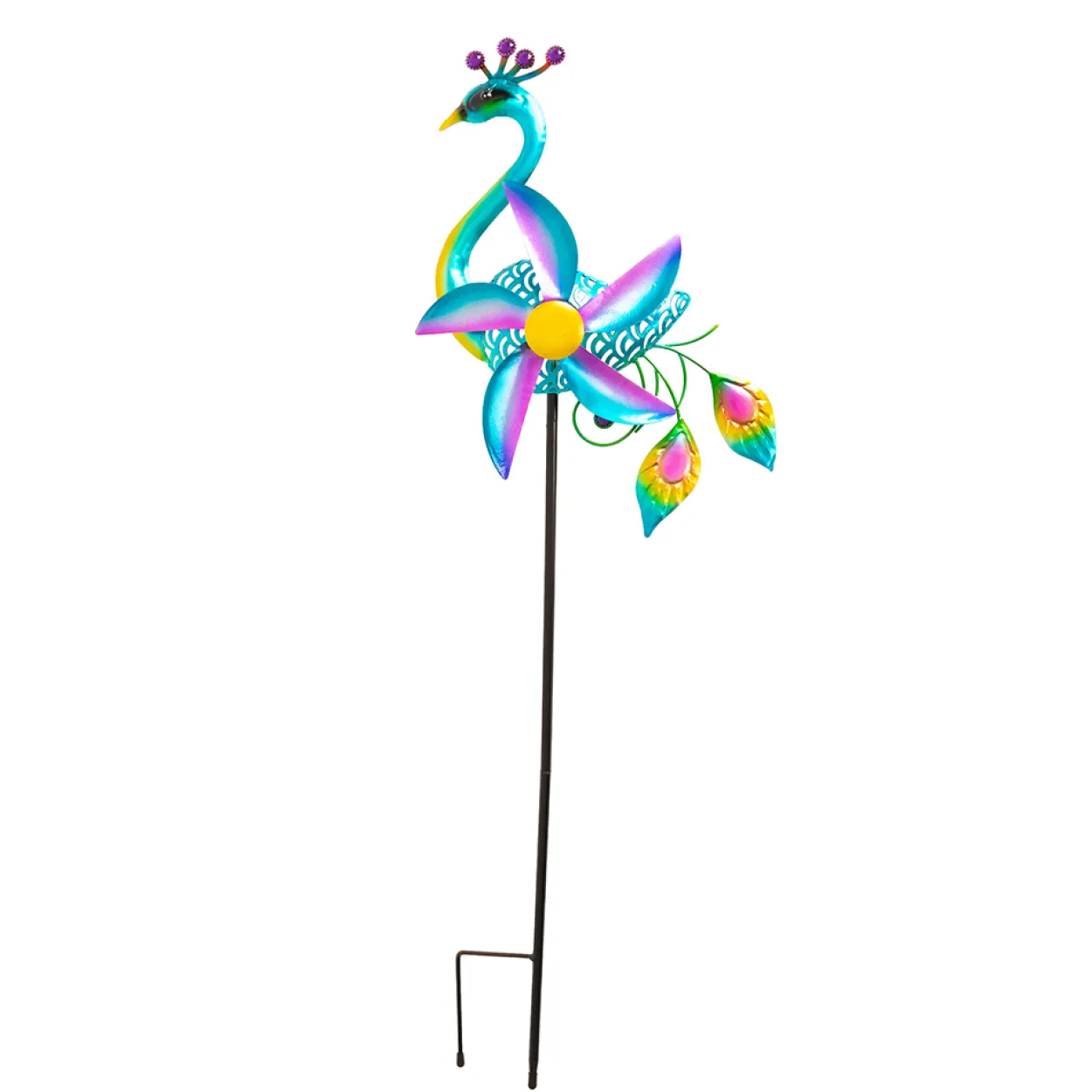 Metall-Gartenstecker mit Windspiel
