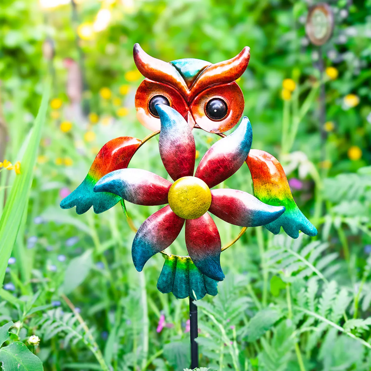 Metall-Gartenstecker mit Windspiel