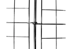Metall-Gartenzaun, M10, pulverbeschichtet, ca. 77,5 x 64 cm - Anthrazit