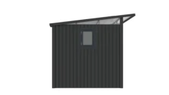 Metallgerätehaus "LENA", ca. 225 x 253 x 221 cm - Glänzendes Grau