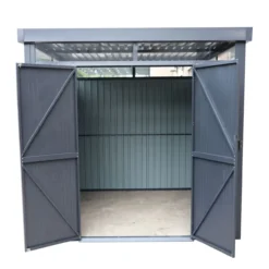 Metall-Gerätehaus "Rioja" mit Doppeltür, ca. 294 x 230 x 222 cm - Anthrazit