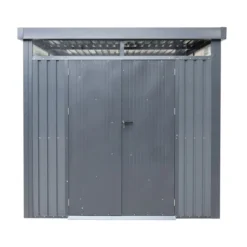 Metall-Gerätehaus "Rioja" mit Doppeltür, ca. 230 x 166 x 222 cm - Anthrazit