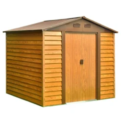 Metallgerätehaus "Sherwood", ca. 236 x 195 x 209 cm - Braun