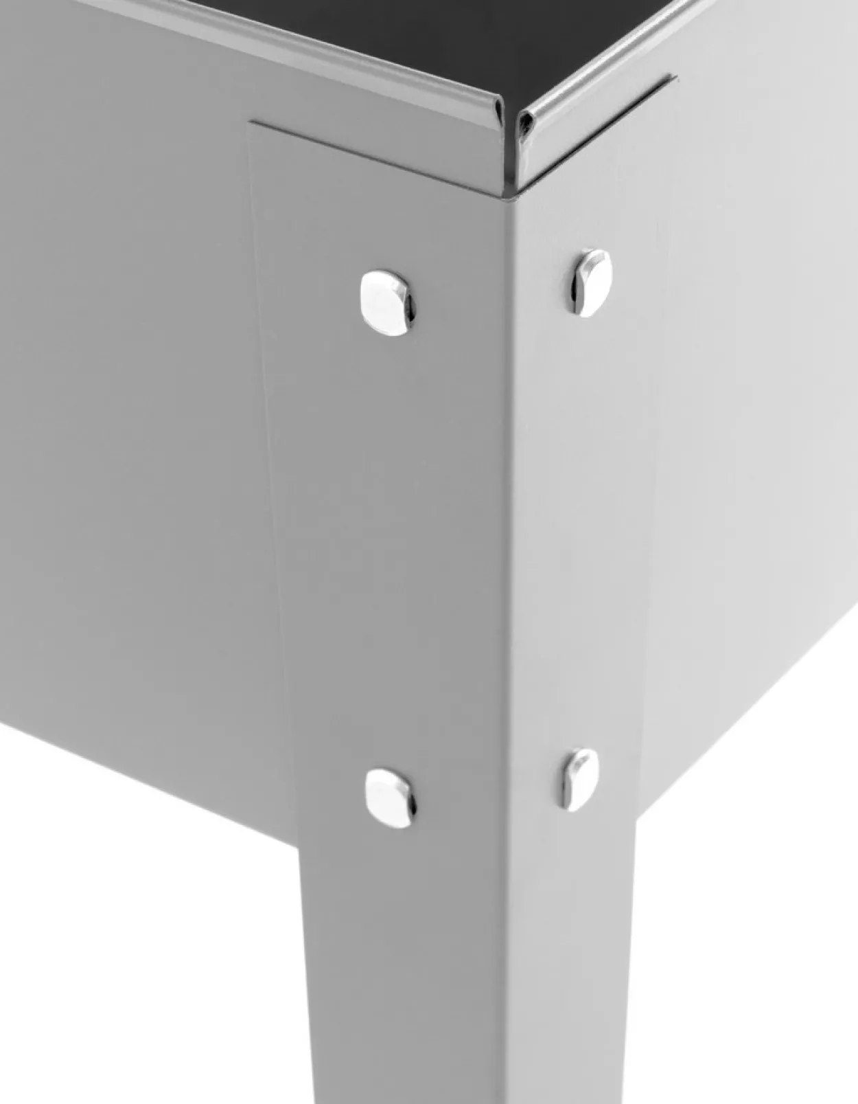Metall-Hochbeet, ca. 100 x 40 x 80 cm - Grau