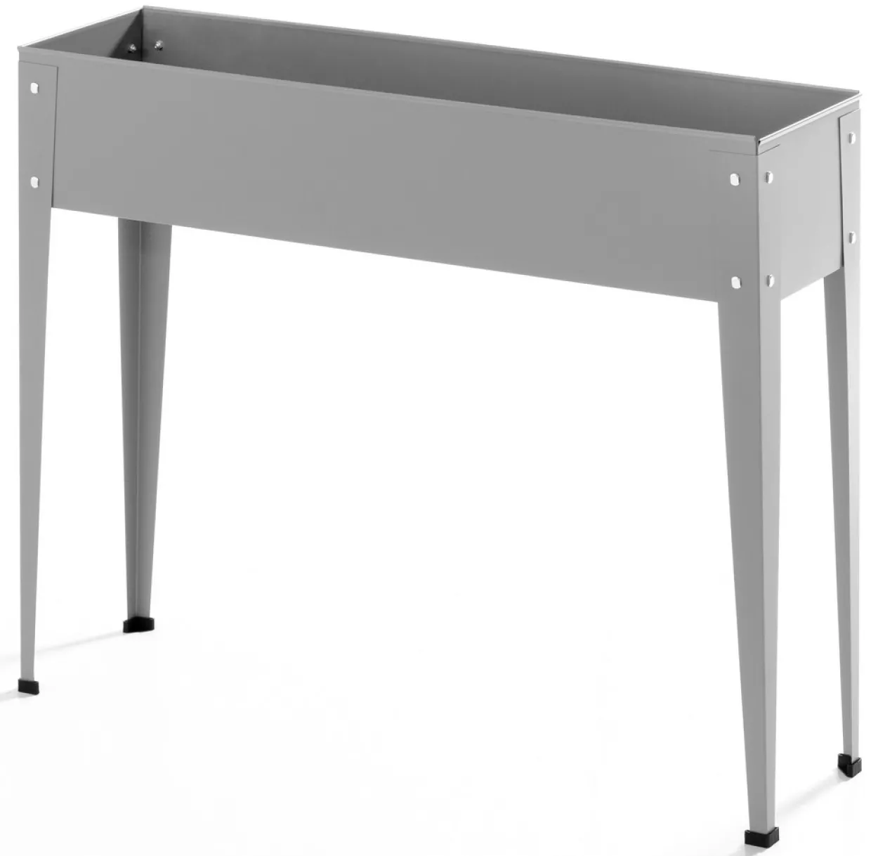 Metall-Hochbeet, ca. 100 x 40 x 80 cm - Grau