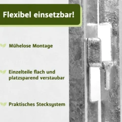 Metall Komposter 448 L silber, stabiler Komposter für eigenen Bio-Kompost