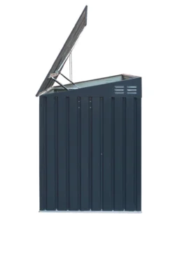 Metall Mülltonnenbox und Aufbewahrungsbox 5x3 dunkelgrau
