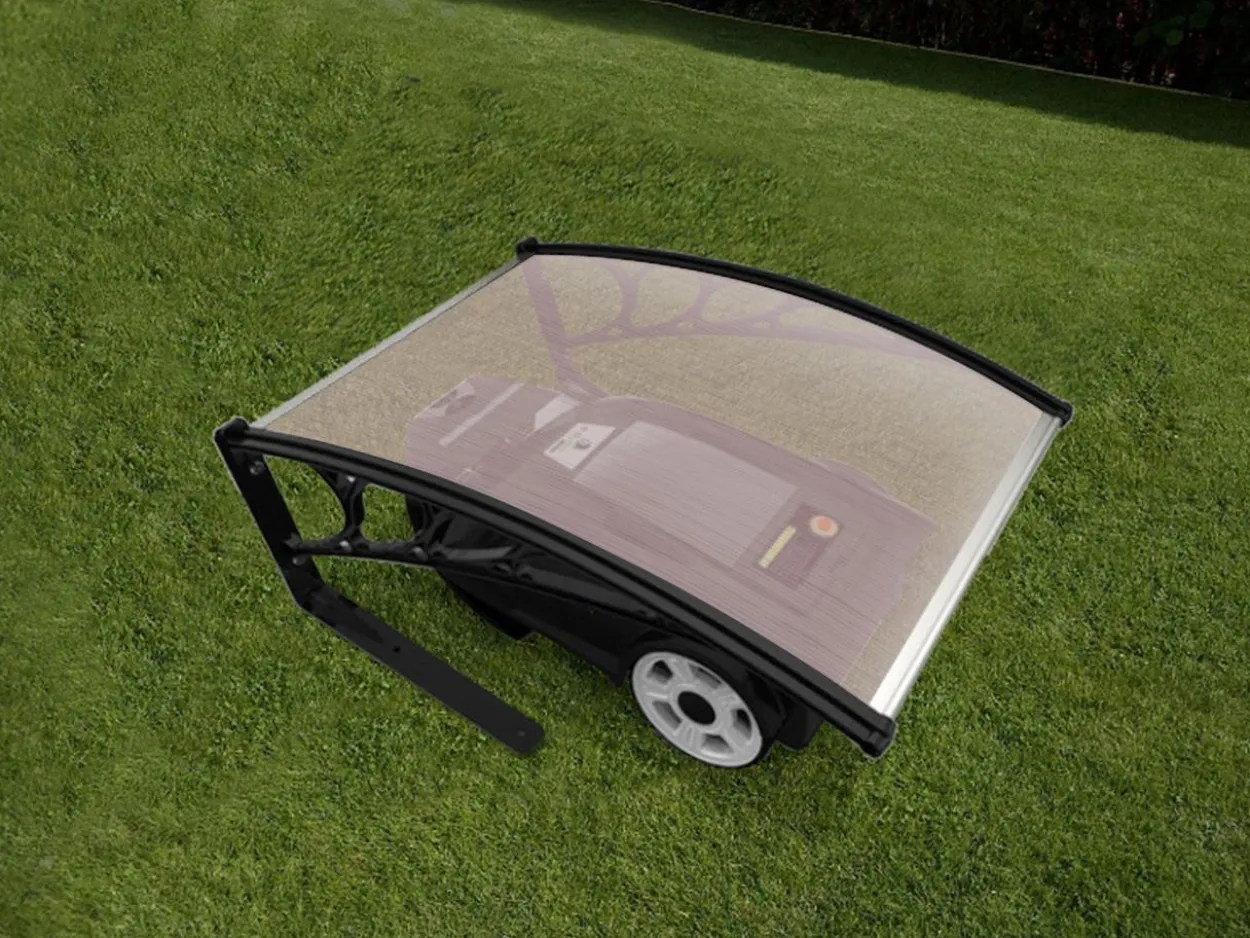 Mähroboter-Garage aus Polycarbonat, ca. 103 x 77 x 45,5 cm - Anthrazit