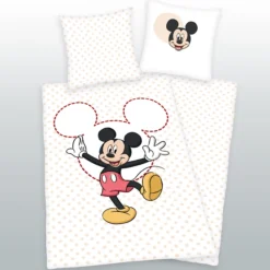 Mickey Mouse Bettwäsche Größe 80x80 + 135x200 cm
