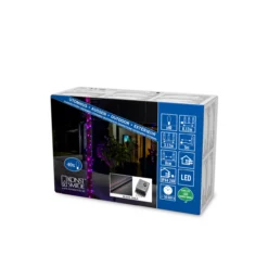 Micro LED Lichterkette mit rot/blau Farbwechsel, 40 farbwechselnde Dioden, 24V Außentrafo, IP44