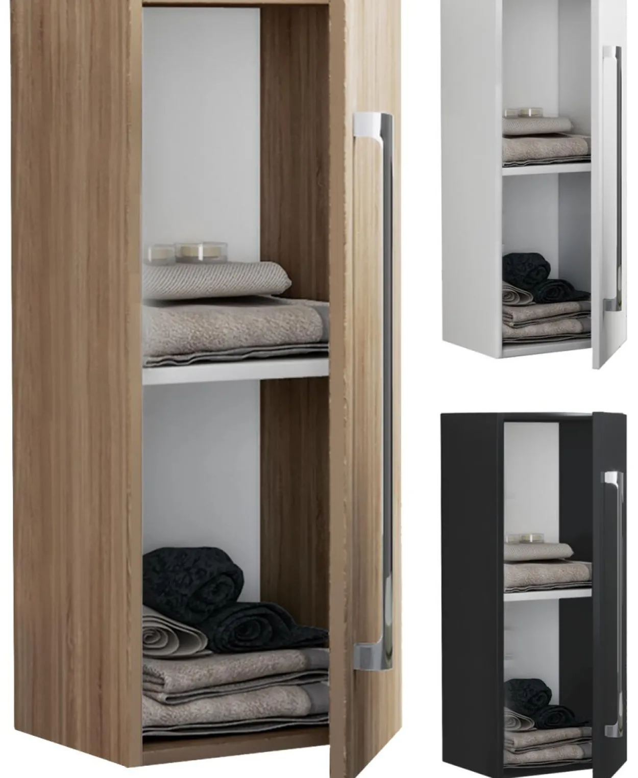 Midischrank große Tür VCB 3 Schwarz