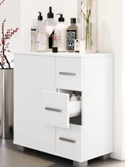 Midischrank mit 3 Schubladen Zalo XL Weiß