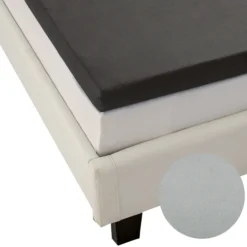 Mikrofaser-Interlock Jersey-Topper-Spannbetttuch, ca. 90 - 100 x 200 cm