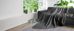 Mikrofaser Wohndecke Flanell + Sherpa