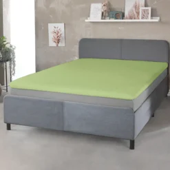 Mikro-Interlock Jersey-Topper-Spannbetttuch - ca. 90 - 100 x 200 cm