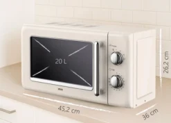Mikrowelle, 700 W, 20 L, Beige