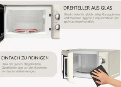 Mikrowelle, 700 W, 20 L, Beige