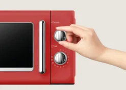 Mikrowelle, 700 W, 20 L, Rot