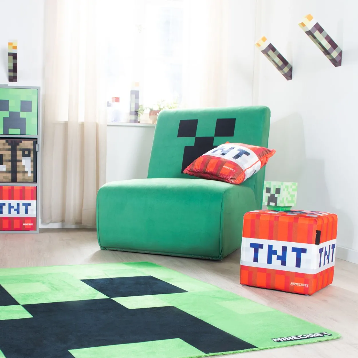 MINECRAFT - Drehsessel, Gaming-Sessel, Sessel, Drehstuhl