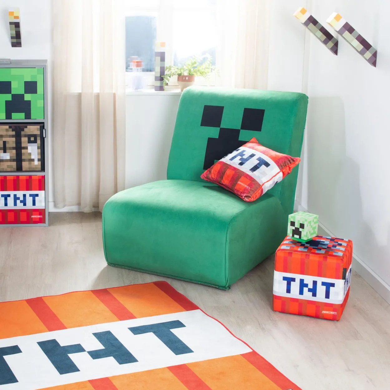 MINECRAFT - Drehsessel, Gaming-Sessel, Sessel, Drehstuhl