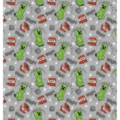 Minecraft Flanell Kuscheldecke – 180x200 cm Wohndecke