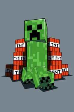 Minecraft Kuscheldecke – Fleece-Decke 100×150 cm mit Motiv