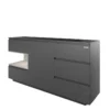 MINECRAFT - Sideboard mit 5 Schubladen, 1 Tür und Konsolenfach, Kommode
