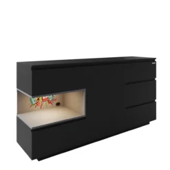 MINECRAFT - Sideboard mit 5 Schubladen, 1 Tür und Konsolenfach, Kommode