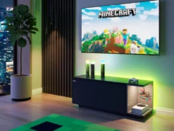 MINECRAFT - TV-Möbel, Lowboard, Konsolen-Regal