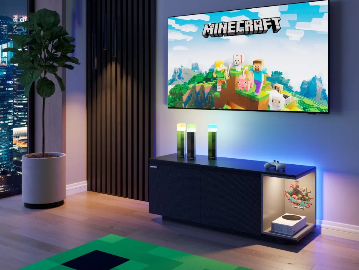 MINECRAFT - TV-Möbel, Lowboard, Konsolen-Regal