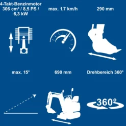 Minibagger EXC815 – XXL Set