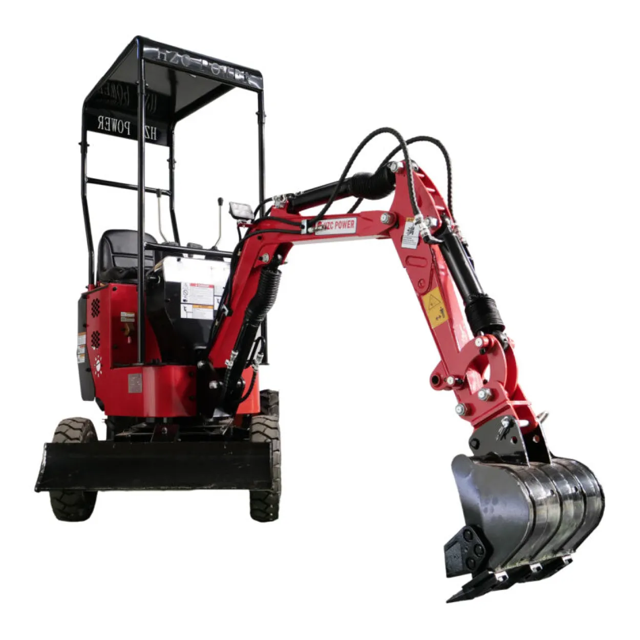 Minibagger HZC Power BVR600K, Benzin, 600 Kg, Rädern