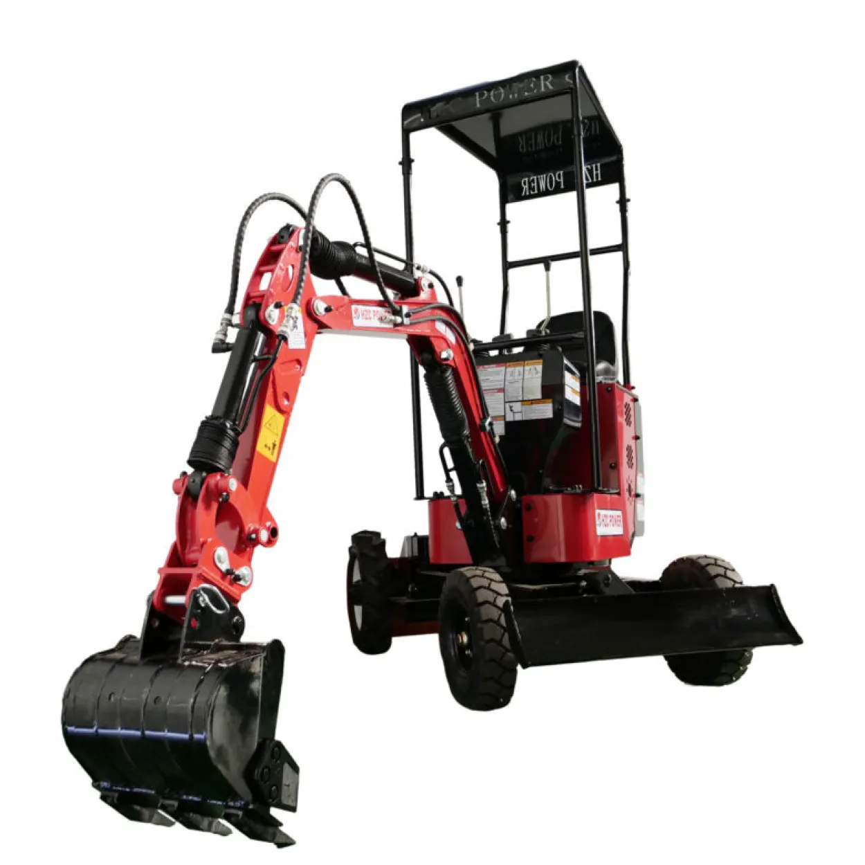 Minibagger HZC Power BVR600K, Benzin, 600 Kg, Rädern